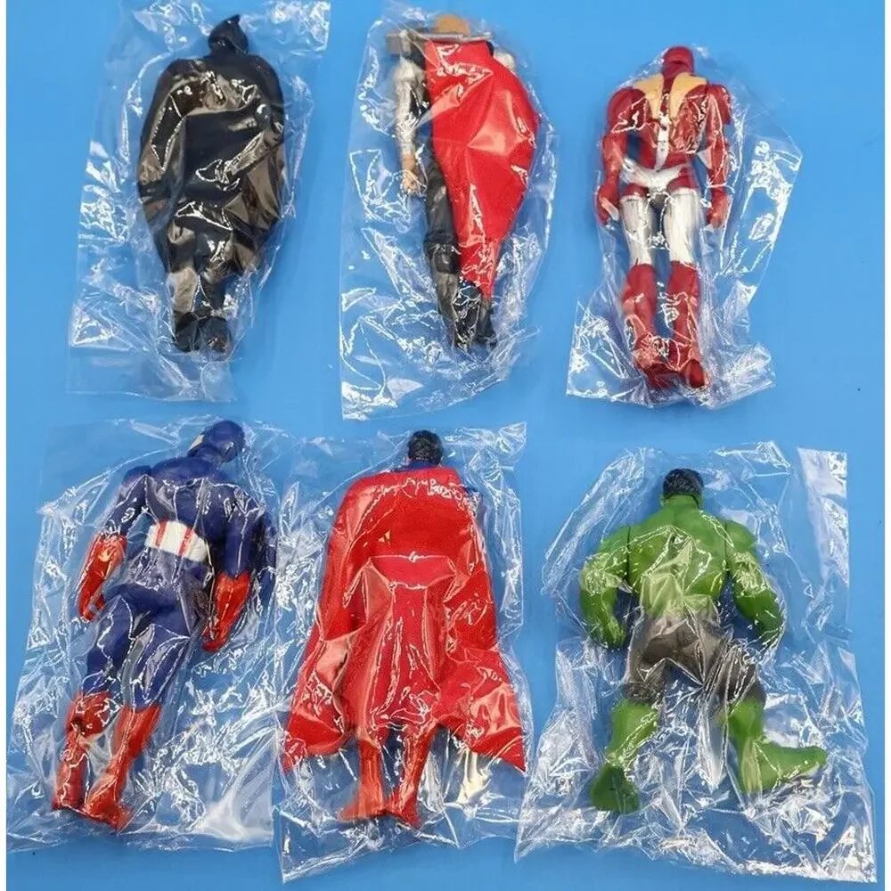 6 pc DC Superheroes Hero Figures Cake Toppers Toys 4